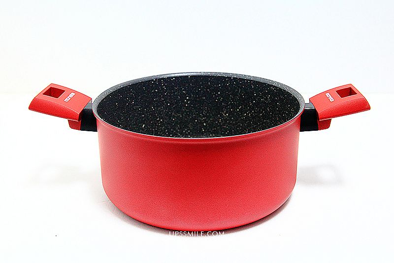 義大利MONETA天然紅石系列雙鍋組(炒鍋32cm+湯鍋24cm)，萍子推薦固鋼不沾鍋