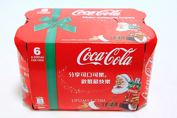 【禮盒推薦】可口可樂聖誕禮物，萍子收到可口可樂品牌限量推出禮盒，聖誕節禮物推薦，可口可樂限量禮盒 @upssmile向上的微笑萍子 旅食設影