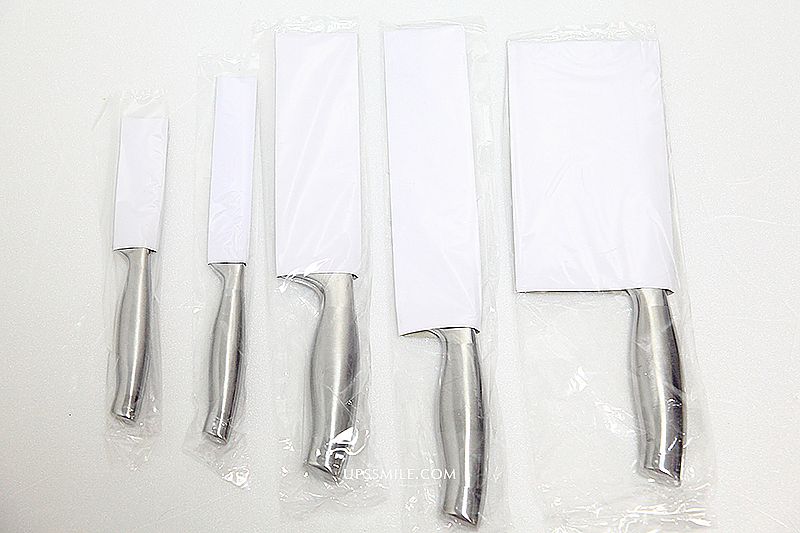 固鋼一體成型不鏽鋼刀kitchen knife，超高CP值五刀七件具組，主婦新嫁娘都要有的一套刀具 @upssmile向上的微笑萍子 旅食設影