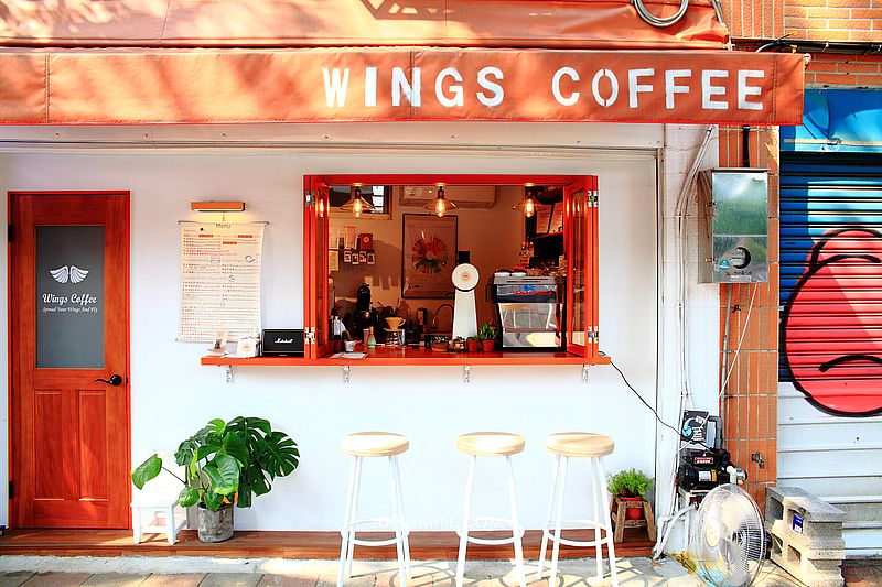 【台北美食】Wings Coffee Bar，植物園旁小歐風早午餐咖啡館，小南門美食，台北銅板價美食，台北外帶咖啡 @upssmile向上的微笑萍子 旅食設影