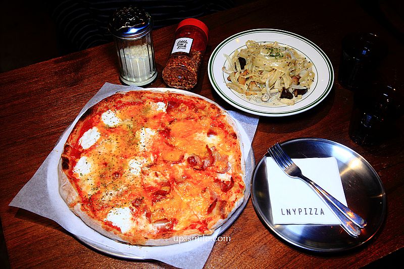小紐約披薩敦南店Little New York Pizzeria&#038;Bar Dunnan，超道地紐約式披薩、松露義大利麵必吃，男模開的披薩店 @upssmile向上的微笑萍子 旅食設影