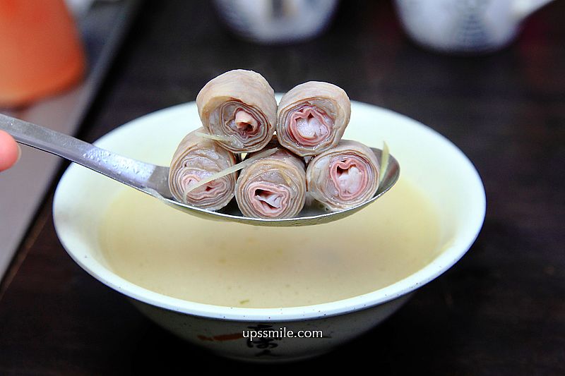 【基隆美食】基隆五層豬腸湯，神等級好吃脆Q彈豬腸湯，西六號碼頭麵店，基隆滷肉飯20元、基隆五層豬腸湯50元，食尚玩家推薦基隆必吃