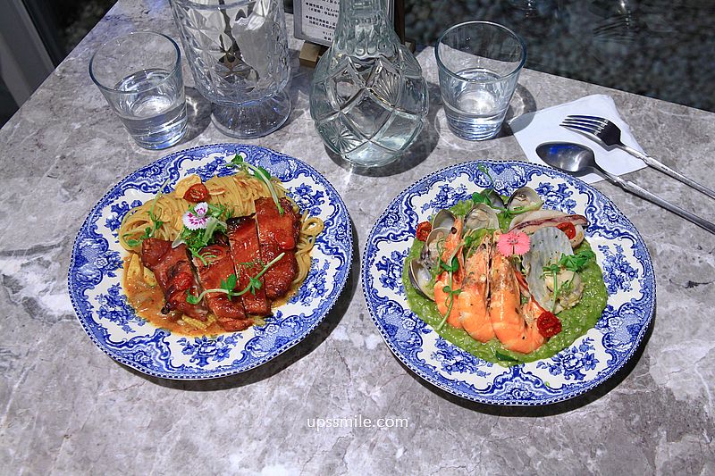 【台中西屯美食】Jin Her今鶴義式餐酒館逢甲店，台中純白貨櫃森林系網美餐廳，神等級好吃舒芙蕾、義大利麵，台中早午餐，台中美食約會餐廳