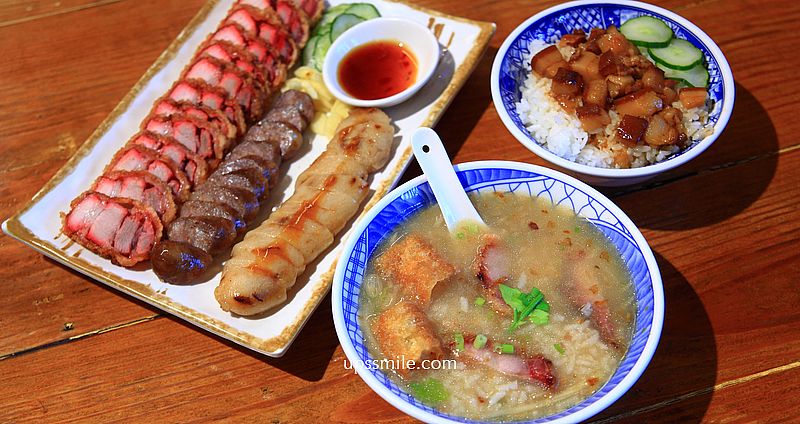 台客燒肉粥五權店，台中宵夜美食，台中米其林必比登推介，必吃古早味肉粥+脆口燒肉真材實料