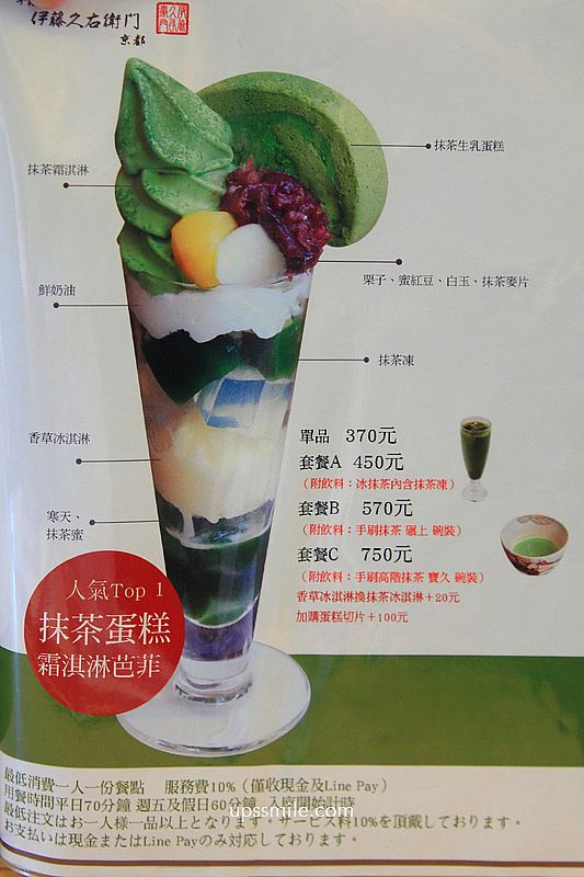 京都伊藤久右衛門中山直營店，捷運中山站抹茶專賣店，台北抹茶推薦