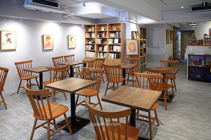 橙花雜貨店，捷運六張犁站咖啡廳平日不限時，奈良美智與雜貨文具手帳空間，好吃簡餐套餐