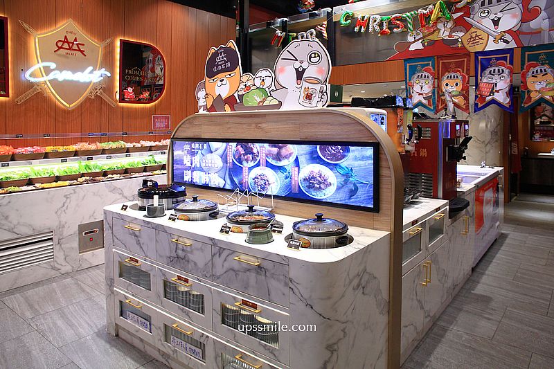 嗑肉石鍋永和民權店二代店，中永和火鍋自助吧吃到飽，必點浮誇肉瀑布，永和宵夜