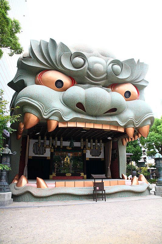 【日本大阪景點】難波八阪神社，令人震撼巨無霸獅子殿，招來好運氣神社