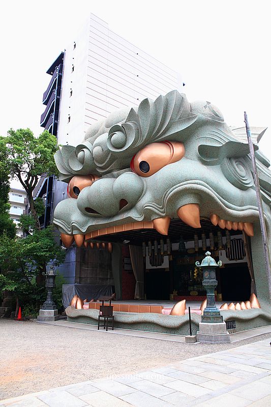 【日本大阪景點】難波八阪神社，令人震撼巨無霸獅子殿，招來好運氣神社