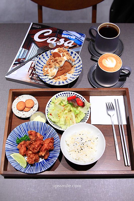 大稻埕咖啡廳【嘉點CHIA.CAFE】台北老宅咖啡廳，必吃炸唐揚雞套餐與麵茶古早味蛋糕