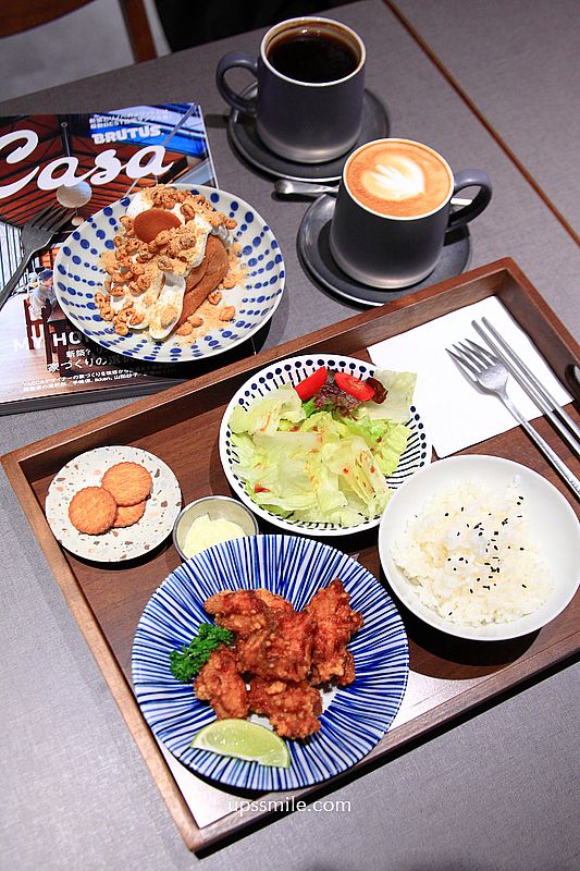 大稻埕咖啡廳【嘉點CHIA.CAFE】台北老宅咖啡廳，必吃炸唐揚雞套餐與麵茶古早味蛋糕