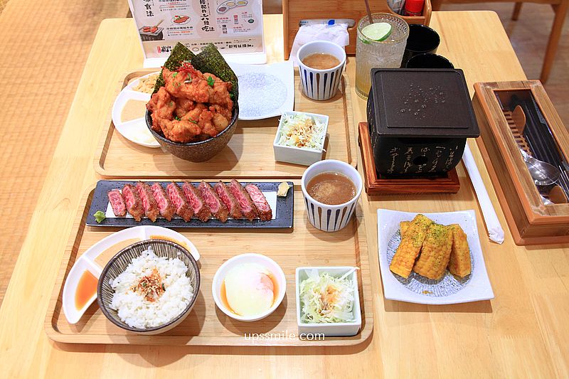 台中北屯美食【嵐山熟成牛かつ專売北屯昌平店】台中日式炸牛排浮誇系爆量丼飯