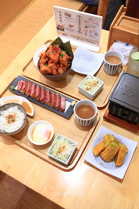台中北屯美食【嵐山熟成牛かつ專売北屯昌平店】台中日式炸牛排浮誇系爆量丼飯