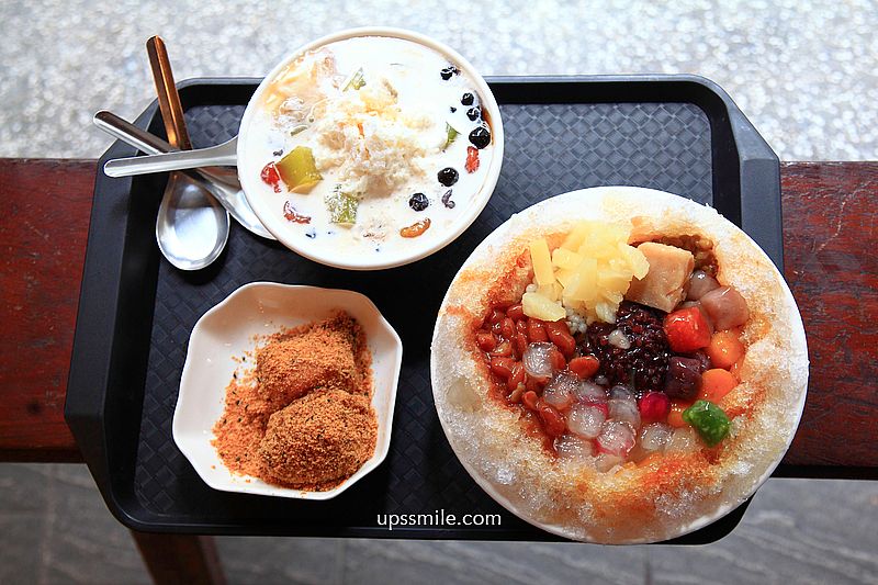 北投美食【水龜伯古早味】必吃招牌黑糖燒麻糬與鮮奶嫩豆花、黑米八寶冰