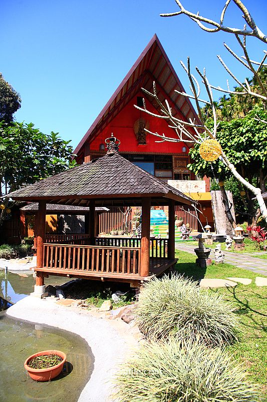 南投美食【烏布雨林峇里島主題餐廳】南投魚池山林秘境南洋料理景觀餐廳