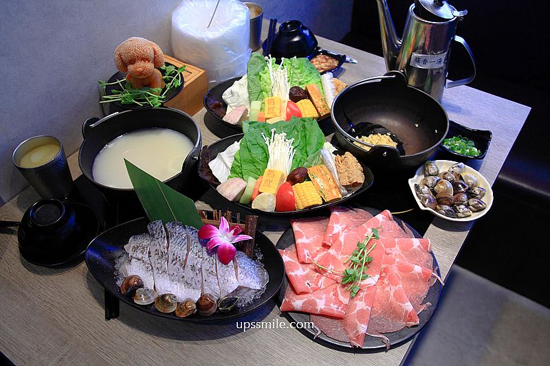 土城火鍋【熟度精緻鍋物土城學士店】必吃北海道札幌辛味噌湯造型熊熊湯底、蒜香鮮蛤蠣湯爆炒