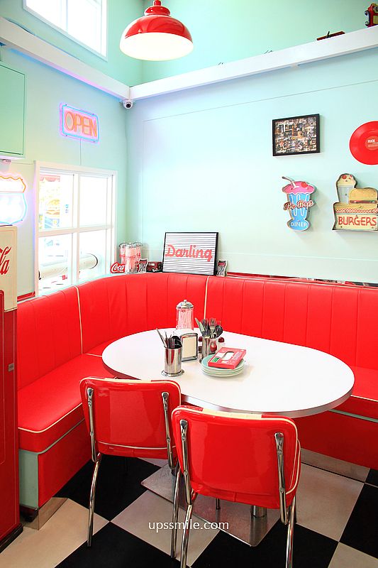 台北中山站美食【PATTIE-O DINER 中山分店】赤峰街復古風美式餐廳漢堡店